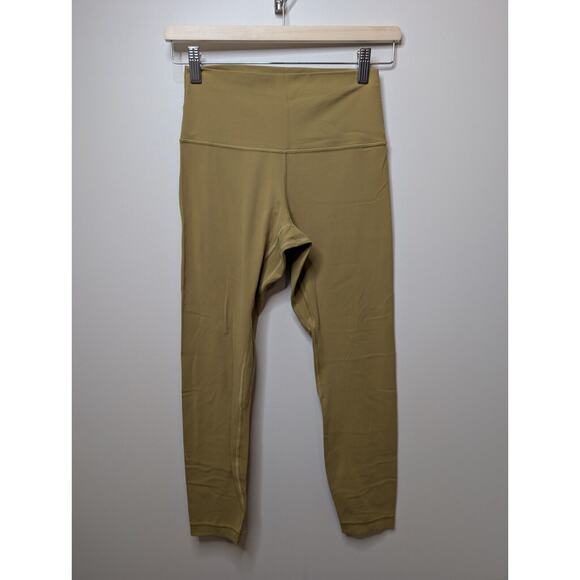 Lululemon Align HR High Rise Pant Legging Mustard Yellow Womens 6 Athletic - Picture 1 of 12